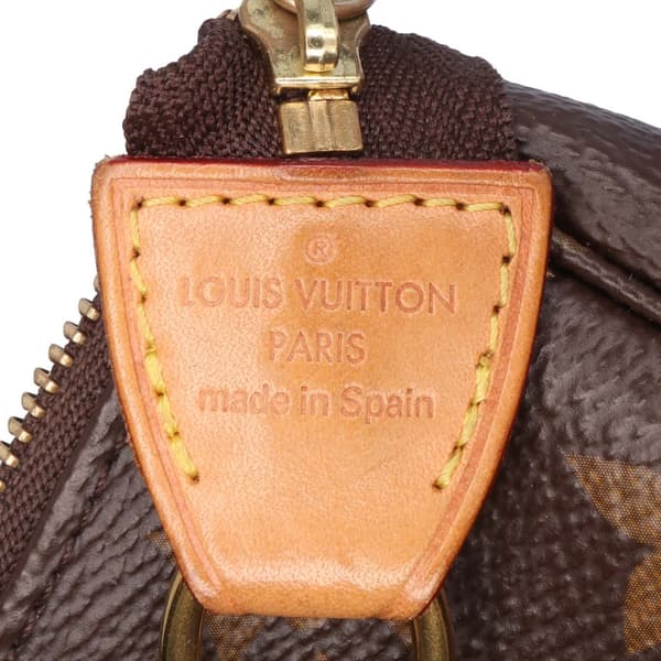 Pre-owned Louis Vuitton Monogram Mini Pochette Accessoires Brown