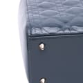 Miniatyrbilde 6 av 8: Pre-owned Dior Medium Patent Cannage Lady Dior Blue