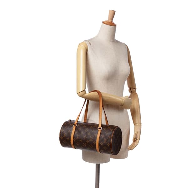 Pre-owned Louis Vuitton Monogram Papillon 30 Brown