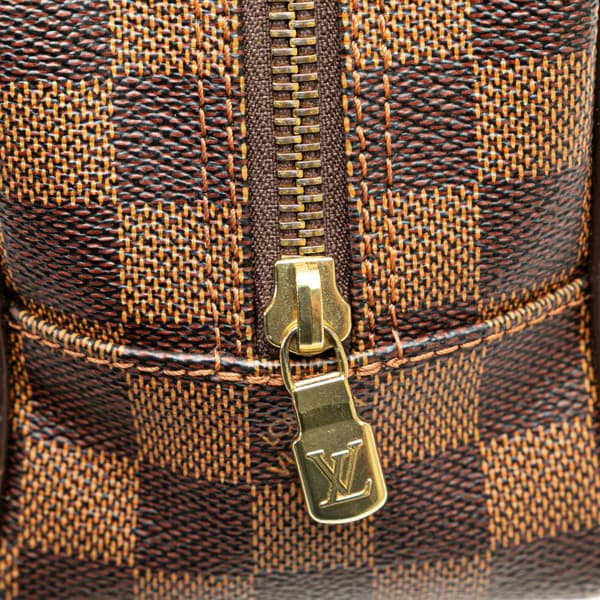 Pre-owned Louis Vuitton Damier Ebene Trousse Toilette 25 Brown