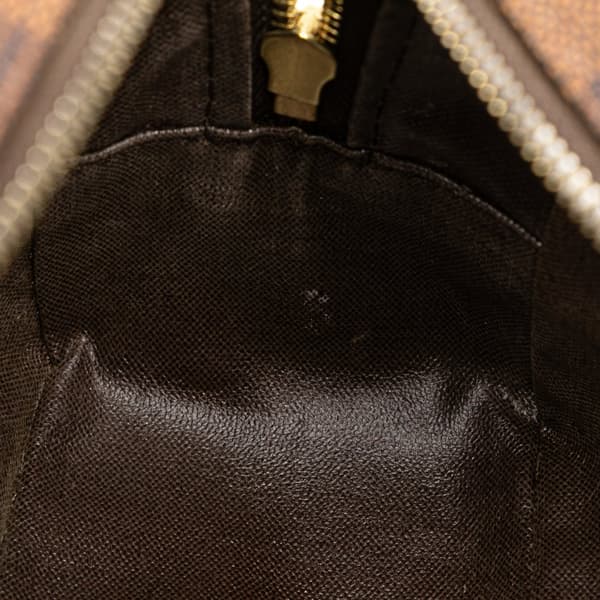 Pre-owned Louis Vuitton Damier Ebene Trousse Toilette 25 Brown