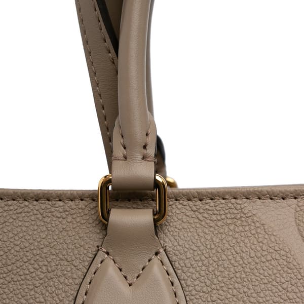 Pre-owned Louis Vuitton Monogram Empreinte OnTheGo MM Brown