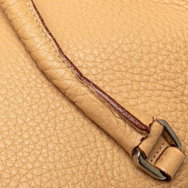 Pre-owned Prada Vitello Daino Handbag Brown