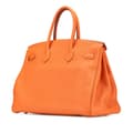 Miniatyrbild 2 av 10: Pre-owned Hermès Clemence Birkin Retourne 35 Orange