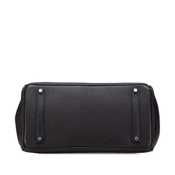 Pre-owned Hermès Togo Birkin Retourne 35 Black