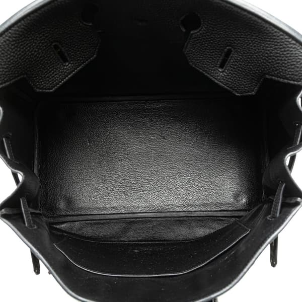 Pre-owned Hermès Togo Birkin Retourne 35 Black