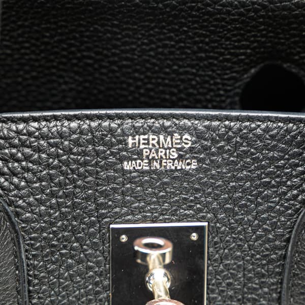 Pre-owned Hermès Togo Birkin Retourne 35 Black