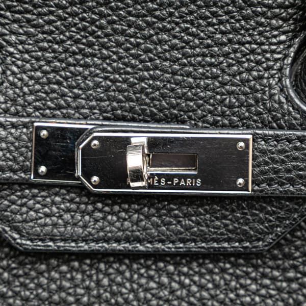 Pre-owned Hermès Togo Birkin Retourne 35 Black