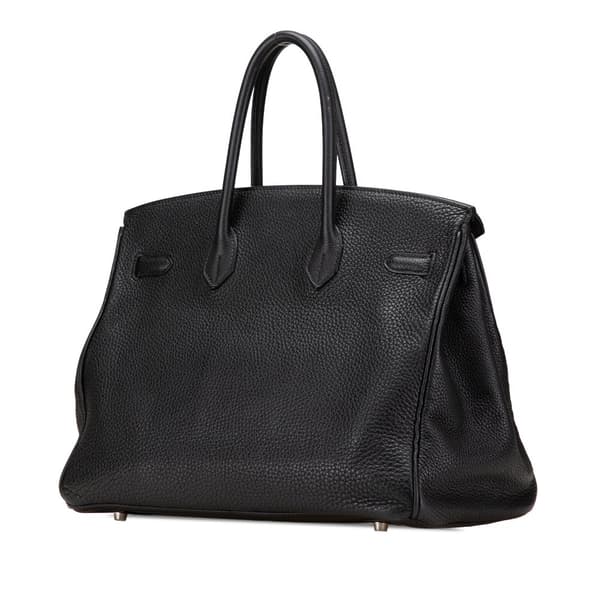 Pre-owned Hermès Togo Birkin Retourne 35 Black