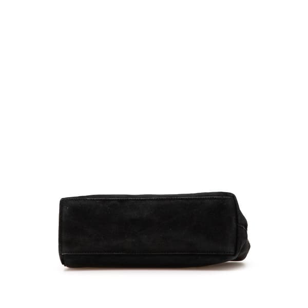 Pre-owned Gucci Suede Handbag Black