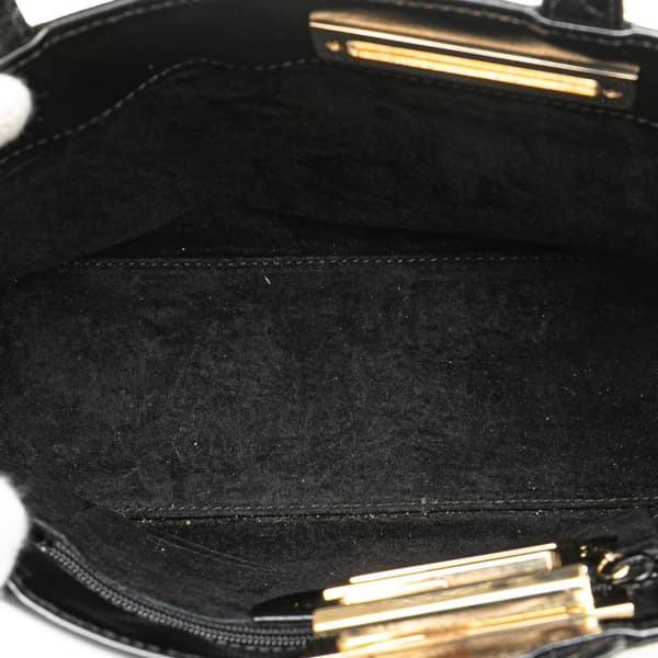 Pre-owned Gucci Suede Handbag Black