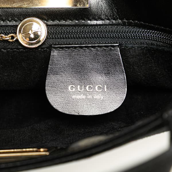 Pre-owned Gucci Suede Handbag Black