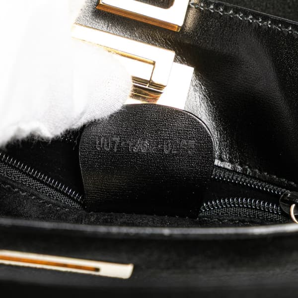 Pre-owned Gucci Suede Handbag Black