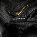 Miniatyrbilde 7 av 10: Pre-owned Prada Vitello Daino Zip Top Satchel Black