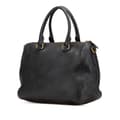 Miniatyrbilde 2 av 10: Pre-owned Prada Vitello Daino Zip Top Satchel Black