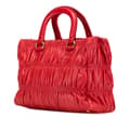 Pikkukuva 2 / 9: Pre-owned Prada Nappa Gaufre Satchel Red