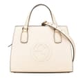 Miniatyrbillede 1 af 10: Pre-owned Gucci Medium Dollar Calf Soho Satchel White