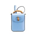 Miniatyrbillede 1 af 10: Pre-owned Gucci Mini Calfskin Bamboo Top Handle Bag Blue