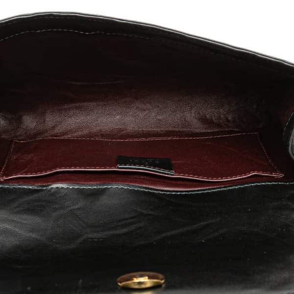 Pre-owned Gucci Small Leather Zumi Satchel Black