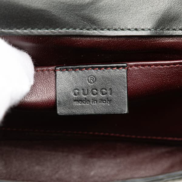 Pre-owned Gucci Small Leather Zumi Satchel Black
