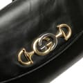 Miniatyrbillede 9 af 10: Pre-owned Gucci Small Leather Zumi Satchel Black