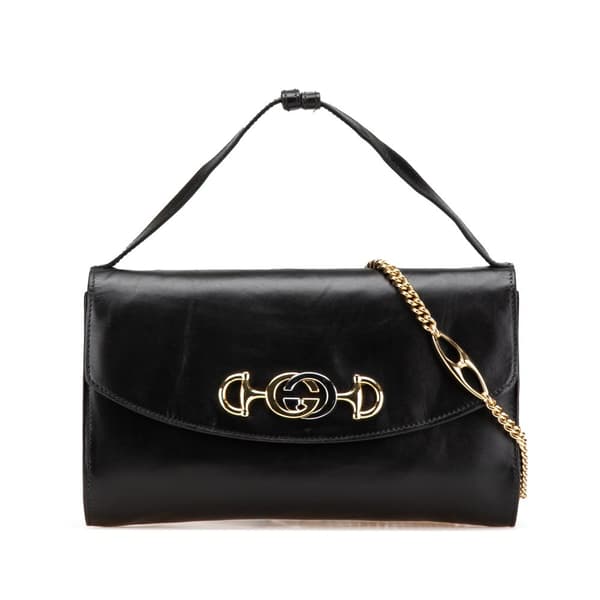 Pre-owned Gucci Small Leather Zumi Satchel Black