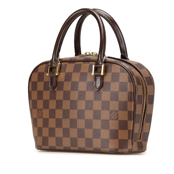 Pre-owned Louis Vuitton Damier Ebene Mini Sarria Brown