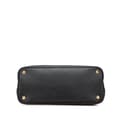 Miniatyrbilde 3 av 10: Pre-owned Prada Medium Saffiano Cuir Double Satchel Black