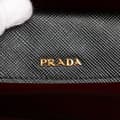 Miniatyrbilde 5 av 10: Pre-owned Prada Medium Saffiano Cuir Double Satchel Black