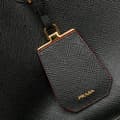 Miniatyrbilde 10 av 10: Pre-owned Prada Medium Saffiano Cuir Double Satchel Black