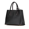 Miniatyrbilde 2 av 10: Pre-owned Prada Medium Saffiano Cuir Double Satchel Black
