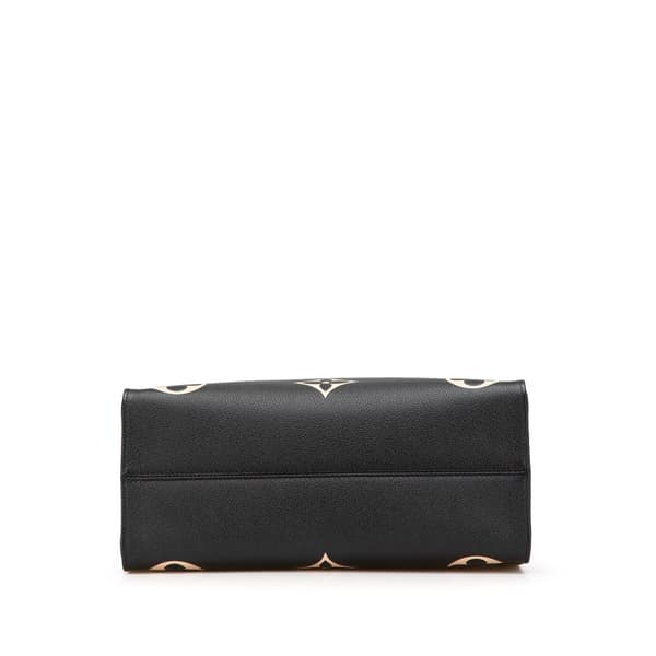Pre-owned Louis Vuitton Bicolor Monogram Empreinte Giant Onthego MM Black