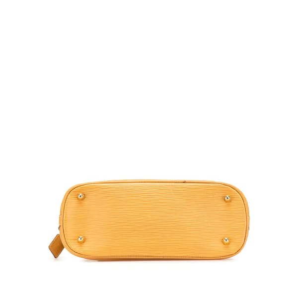 Pre-owned Fendi Leather Top Handle Bag Yellow