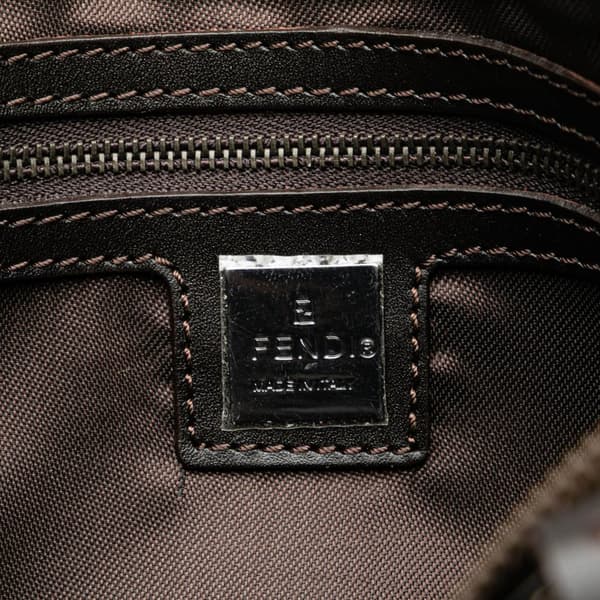 Pre-owned Fendi Zucchino Canvas Handbag Brown