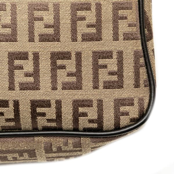 Pre-owned Fendi Zucchino Canvas Handbag Brown