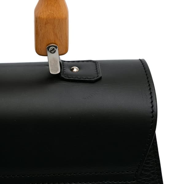 Pre-owned Goyard Leather Saigon Structured MM Black