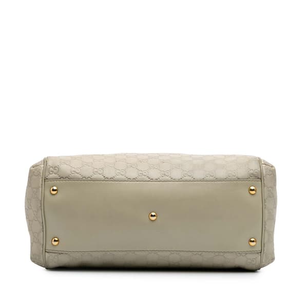 Pre-owned Gucci Medium Guccissima Scarlett Satchel Brown