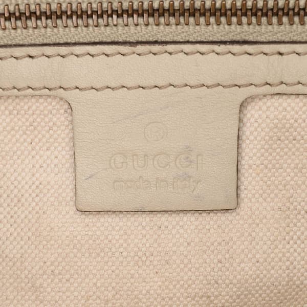 Pre-owned Gucci Medium Guccissima Scarlett Satchel Brown