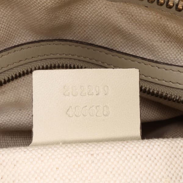 Pre-owned Gucci Medium Guccissima Scarlett Satchel Brown