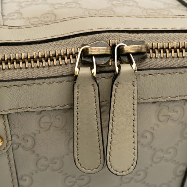 Pre-owned Gucci Medium Guccissima Scarlett Satchel Brown