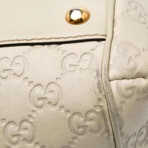 Pre-owned Gucci Medium Guccissima Scarlett Satchel Brown