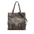 Miniatyrbild 1 av 10: Pre-owned Prada Saffiano Camouflage Soft Military Convertible Tote Brown