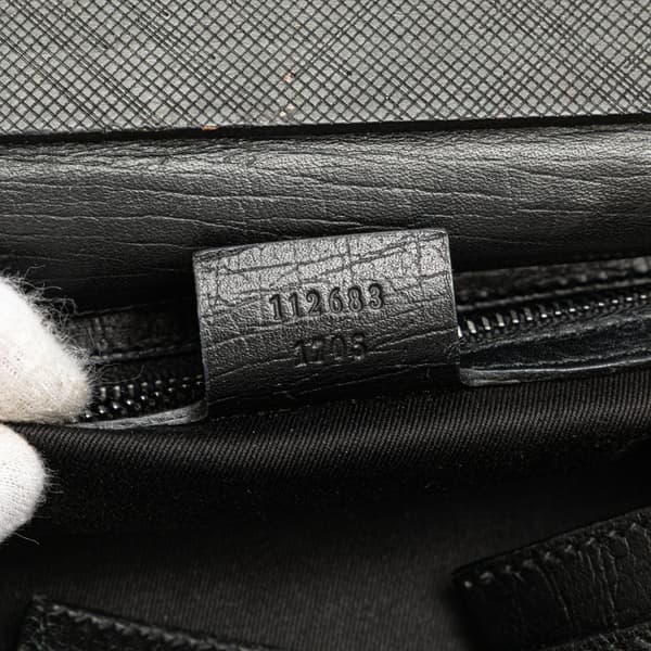 Pre-owned Gucci GG Canvas Handbag Black