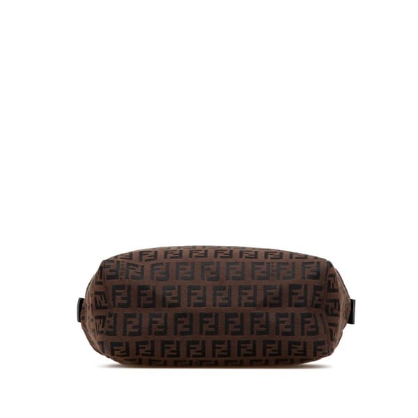 Pre-owned Fendi Mini Zucchino Canvas Handbag Brown