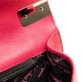 Miniatyrbillede 6 af 6: Pre-owned Ferragamo Leather Gancini Convertible Top Handle Bag Pink