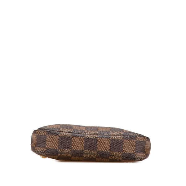 Pre-owned Louis Vuitton Damier Ebene Mini Pochette Accessoires Brown