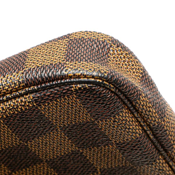 Pre-owned Louis Vuitton Damier Ebene Mini Pochette Accessoires Brown