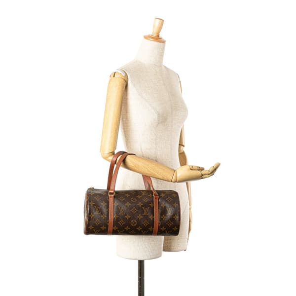 Pre-owned Louis Vuitton Monogram Papillon 30 Brown