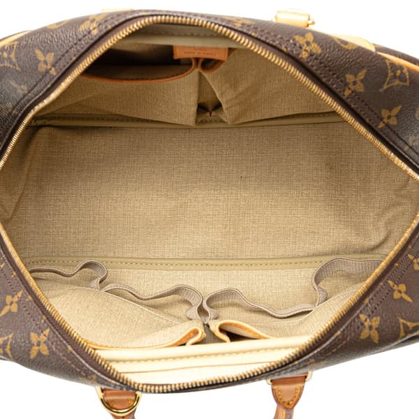 Pre-owned Louis Vuitton Monogram Deauville Brown