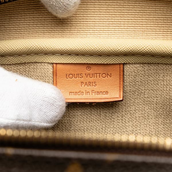 Pre-owned Louis Vuitton Monogram Deauville Brown
